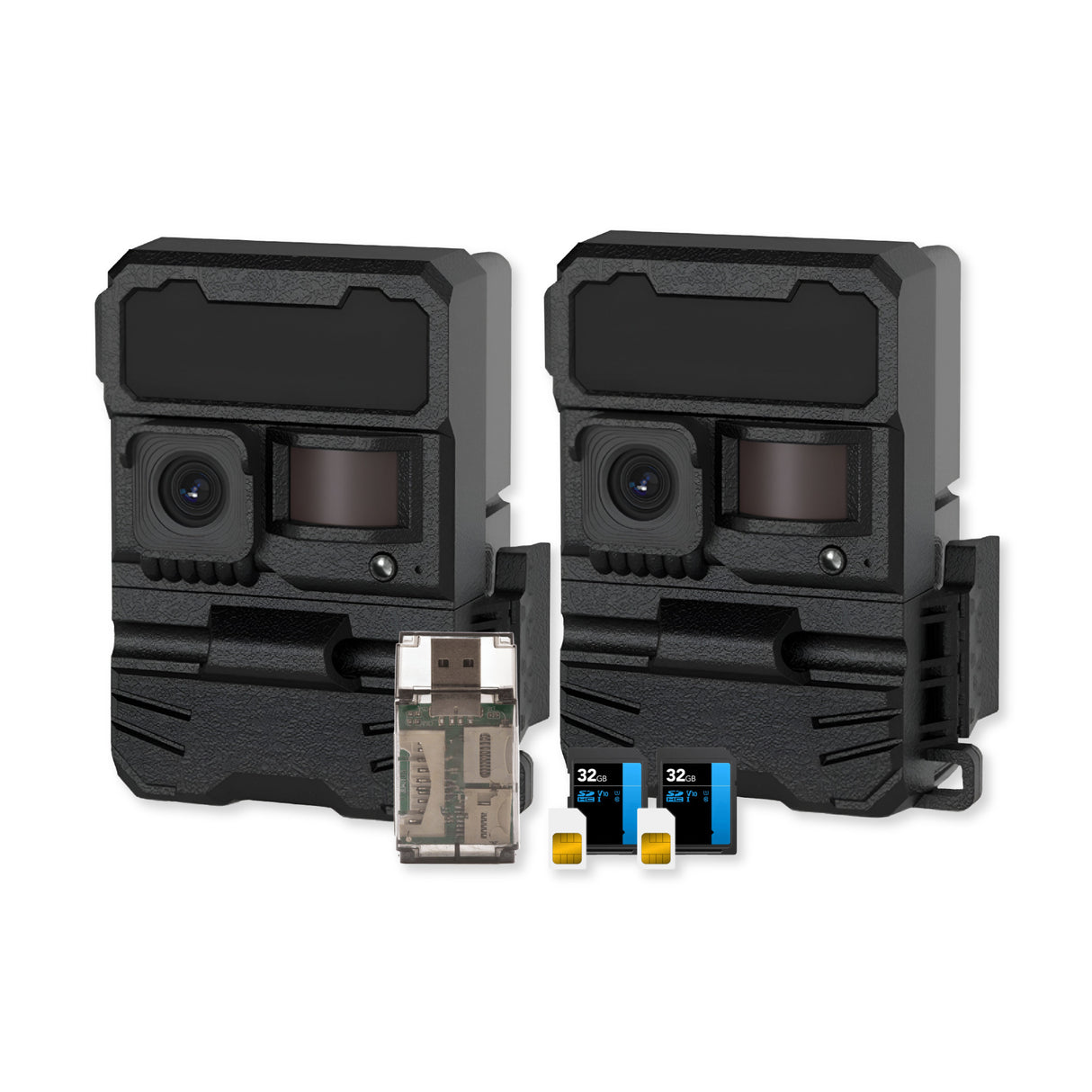 Yellowstone Y2 Black Wide Lens Camera Bundle with Card Reader, and Accessories (2-Pack) - 1