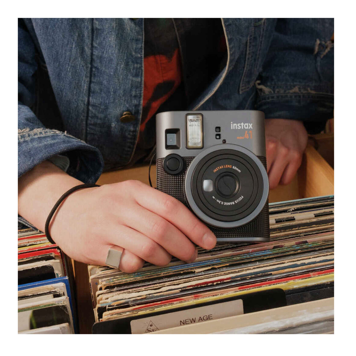 Fujifilm Instax Mini 41 Black Instant Camera Bundle with 20 Exposure Pack