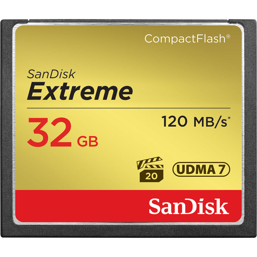 SanDisk 32 GB Extreme CompactFlash Memory Card (2-Pack)