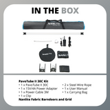 Nanlite PavoTube II 30C 4ft RGB LED Tube Light 2700-7500K Bundle