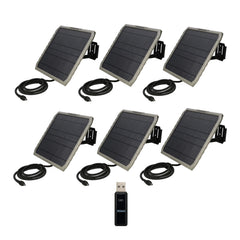 Stealth Cam FieldMAX EX 10-Inch Solar Panel (6-Pack) Bundle with Card Reader - 1