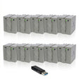 Stealth Cam 360 Cam Max Cartridge 5400mAh Lithium Battery (10-Pack) with Card Reader Bundle