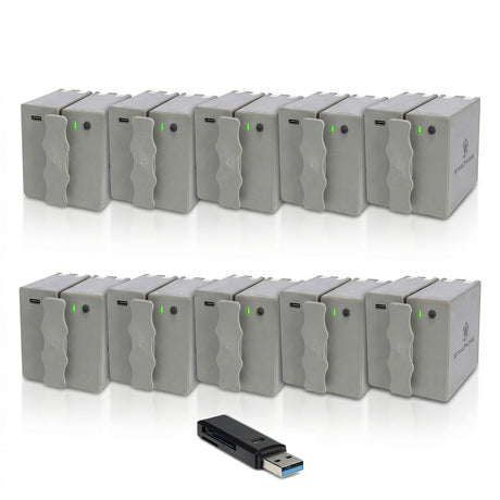Stealth Cam 360 Cam Max Cartridge 5400mAh Lithium Battery (10-Pack) with Card Reader Bundle