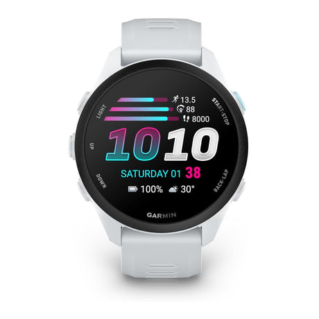 Garmin Forerunner 70 GPS Running Smartwatch with AMOLED Display and GPS Tracking (Whitestone)-2