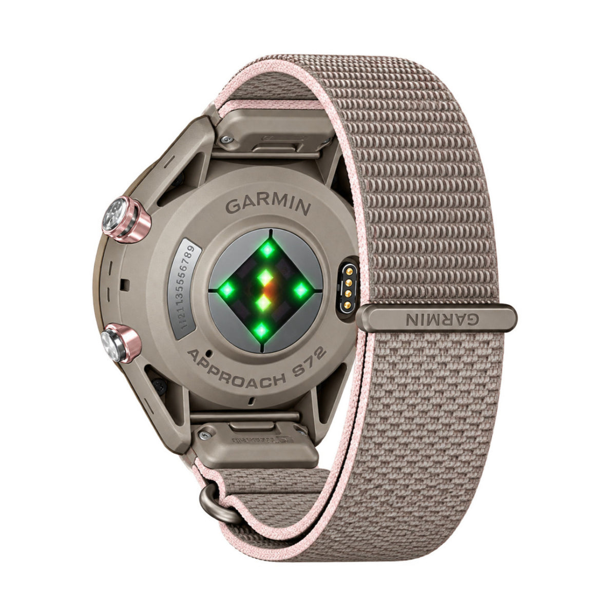 Garmin Approach S72 43mm GPS Golf Watch with Blush Pink Bezel (Soft Gold) - 5