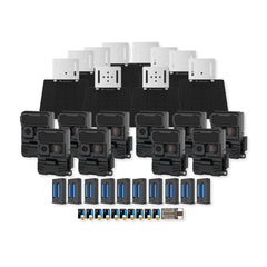 Yellowstone Y2 Black Wide Lens Bundle with Batteries, Solar Panels, and Accessories (10-Pack) - 1