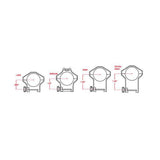 Steiner Optics H-Series 30mm Low 0.85-Inch Lightweight Scope Rings