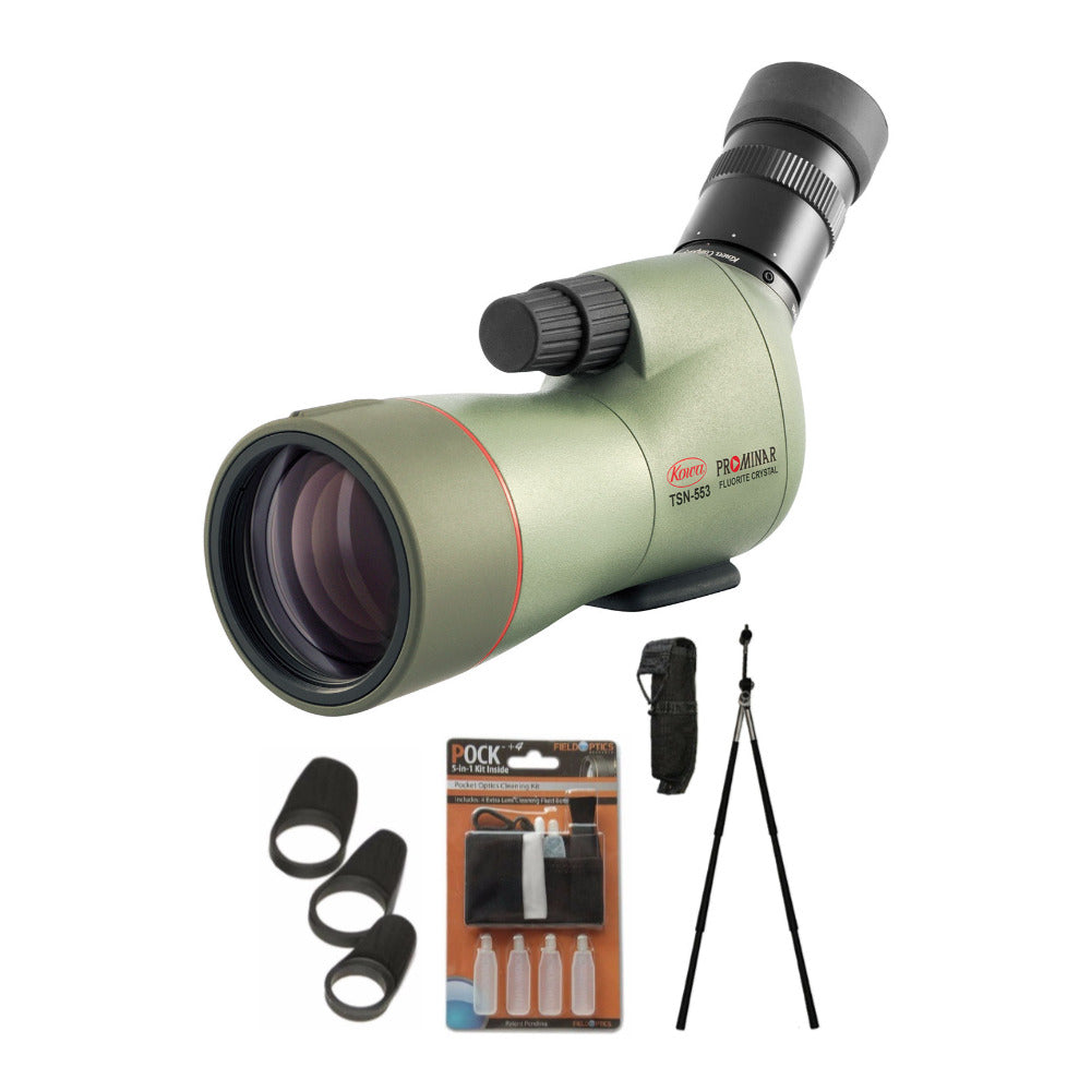 Kowa 15-45x55 Prominar Angled Spotting Scope with Deluxe Birder's Bundle