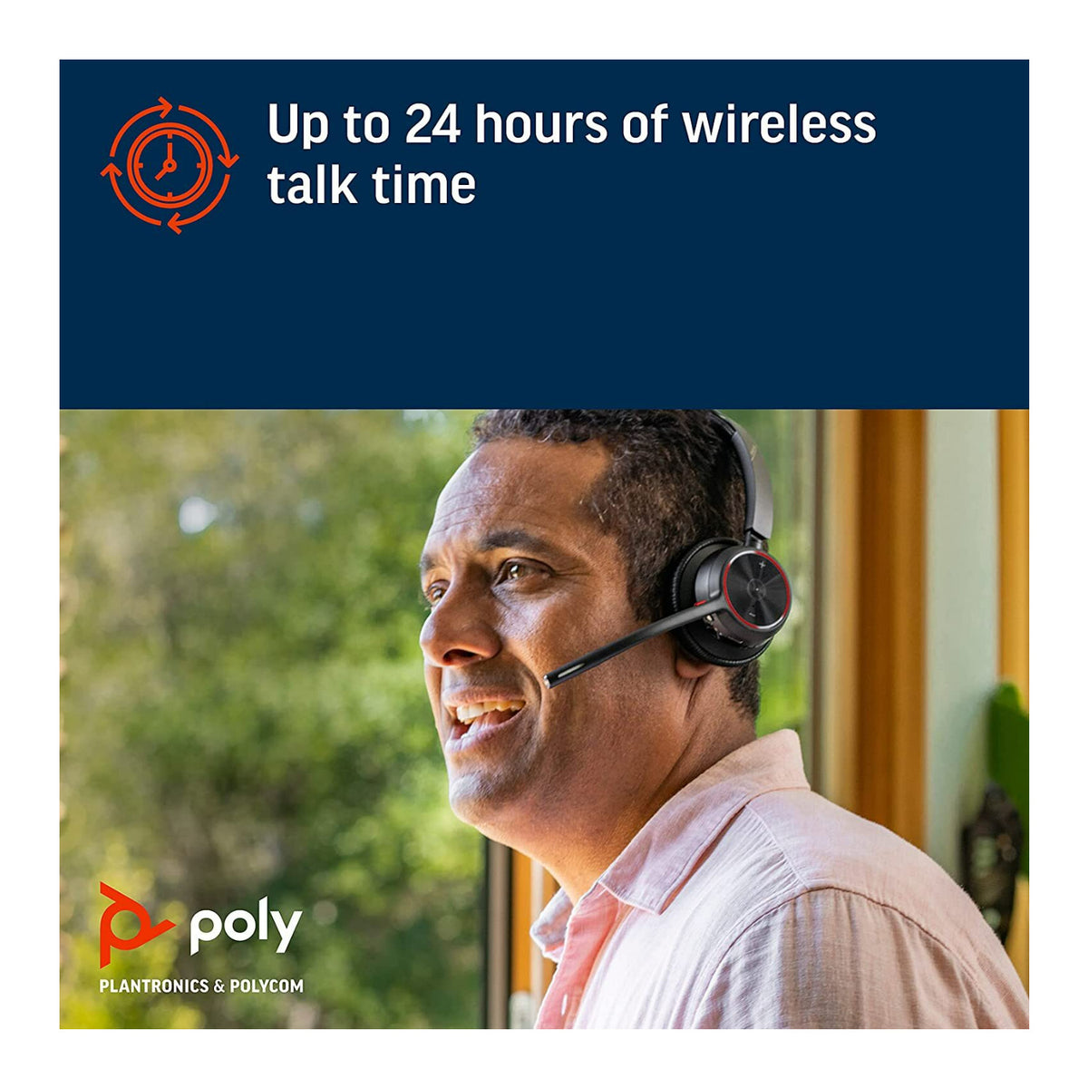 Poly Plantronics Voyager 4310 UC Single-Ear Wireless Headset with Mic (Black)