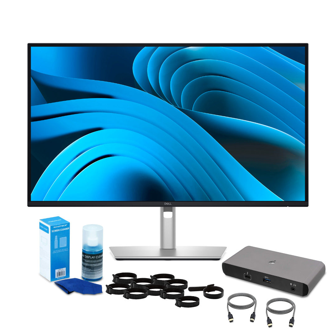 Dell Pro 27-Inch Plus QHD 100Hz USB-C Hub IPS Monitor Bundle
