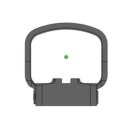 Gideon Optics Judge XL Pistol Sight with Green Dot, Eye Relief, and IPX-7 Water Resistance (Black)
