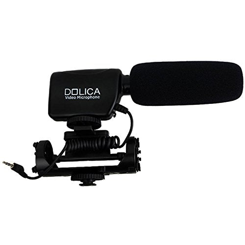 Dolica Mic-100 VideoMic Directional Video Condenser Microphone (Black)