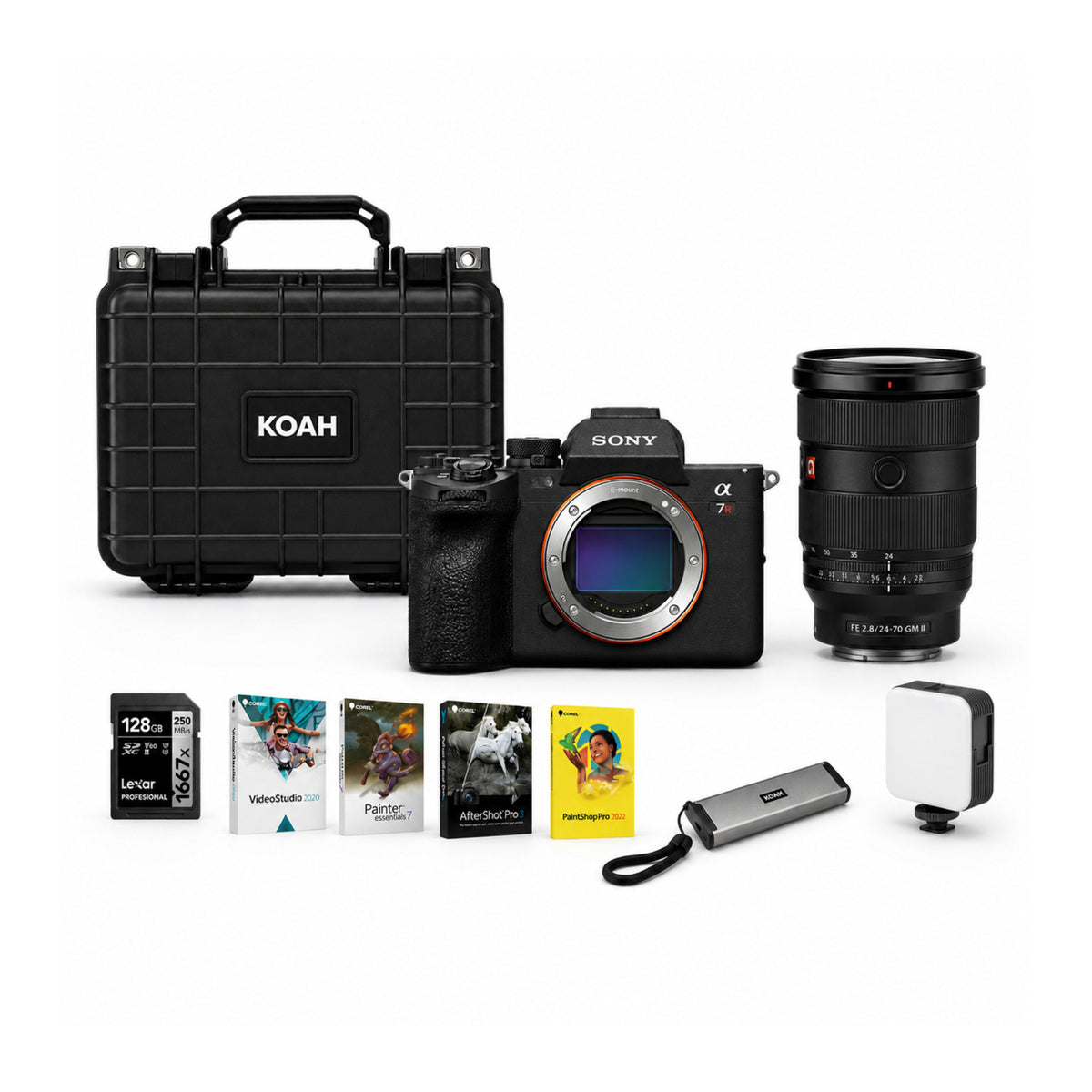 Sony a7R VI Mirrorless Camera with 24-70mm f/2.8 GM II Lens with Accessories Bundle-1