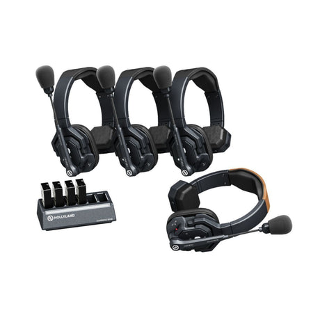 Hollyland Solidcom SE Global 4S 4-Person Single-Ear Headset Intercom System (2.4 GHz) with Hard Case - 2