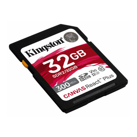 Kingston Canvas React Plus 32GB U3 V90 SD Memory Card (10-Pack) with 2-in-1 USB 3.0 Card Reader - 2