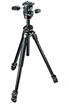 Manfrotto MK290DUA3-3WUS 290 Dual Aluminum Tripod with 3-Way Pan/Tilt Head