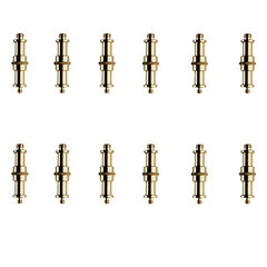 Manfrotto Double End Stud 1/4-Inch-20 and 3/8-Inch-16 Adapter Spigot (12-Pack)