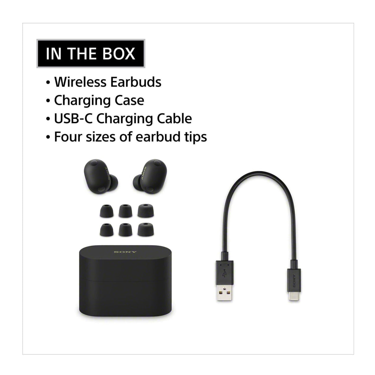 Sony WF-1000XM6 Wireless Earbuds (Black) with 3-in-1 Portable Accessory - 8