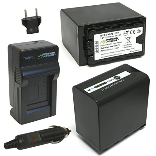 Wasabi Power Battery and Charger Kit for Panasonic VW-VBD58 Batteries