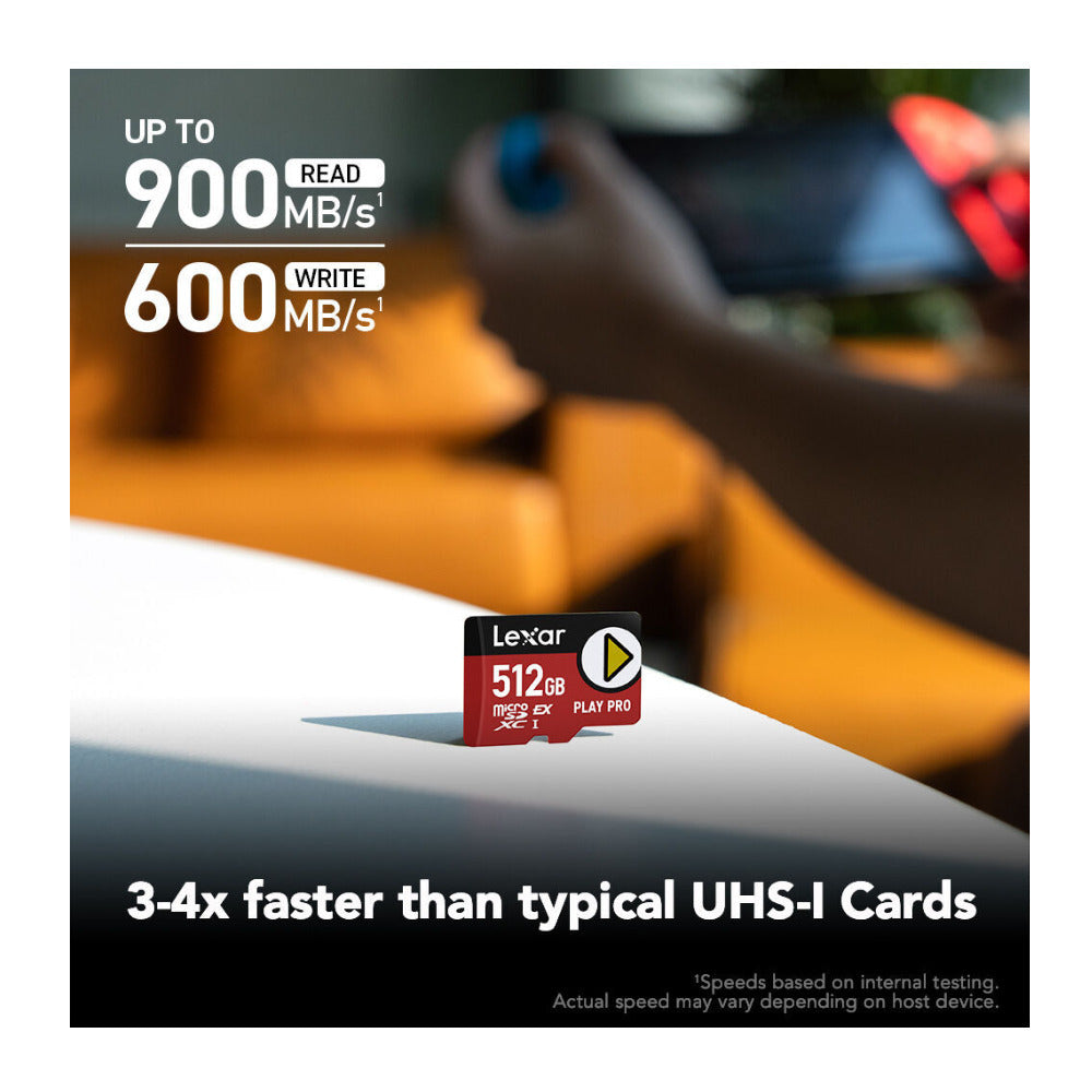 Lexar 512GB PLAY PRO microSDXC Express Memory Card with Card Reader Bundle - 4
