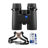 Zeiss Conquest HDX 10x32 Binocular with 90 Percent Light Transmission (Black) Bundle
