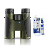 Zeiss 8x42 Terra HD Schott ED Glass Binoculars (Green) with Zeiss Lens Cleaning Kit Bundle