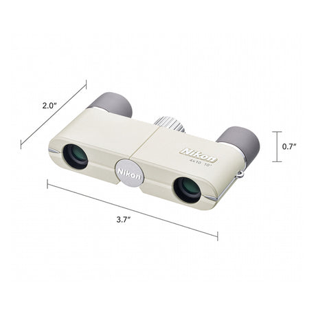 Nikon 4x10D CF Pocket Binocular (Ivory White)