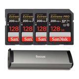 SanDisk 128GB Extreme PRO 170 MB/s UHS-I SDXC Memory Card Bundle with Storage Carrying Case