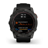 Garmin Fenix 7X Solar GPS Smartwatch with Black Band (Slate Gray)