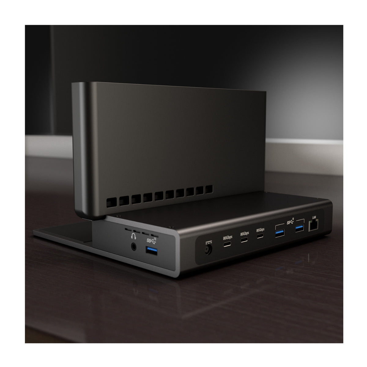 Brydge ProDock Trio TB5 Vertical Dock Bundle for 14 Inch MacBook Pro-6