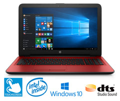 HP Notebook 15-ay013ds Laptop, 15.6" Touch, Quad-Core, 4GB RAM, 1TB HDD, Windows 10 (Certified Refurbished)