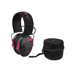 Walker's Razor Junior Hearing Protection Muff (Pink) with Protective Case - 1