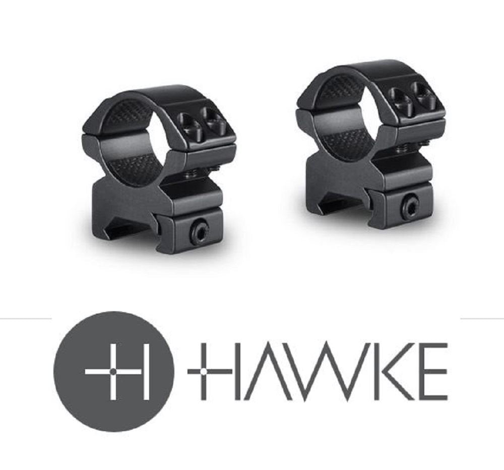 Hawke Sport Optics Match Mount 30mm Riflescope Rings 2-Piece Set for Weaver Rail (Medium Height)