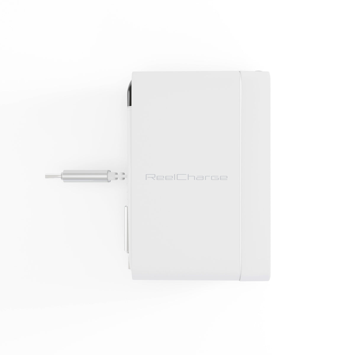ReelCharge 70W Wall Charger with Retractable USB-C (White)