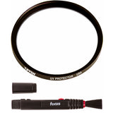 Tiffen 58mm UV Protector Lens Filter with Focus Lens Cleaning Brush Bundle