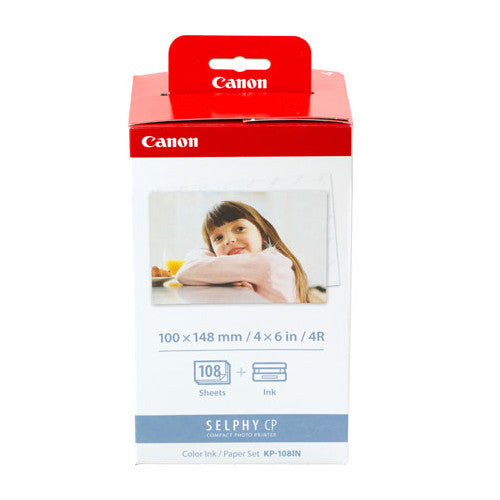 Canon KP-108IN Color Ink / 108 Sheet 4x6 Paper Set