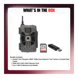 Stealth Cam Deceptor 40MP 1440p Dual Network Trail Camera Bundle with 32GB Memory Card & Card Reader - 7