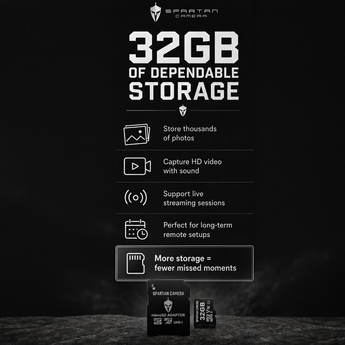 Spartan Camera 32GB Micro Memory Card with Adapter and Card Reader