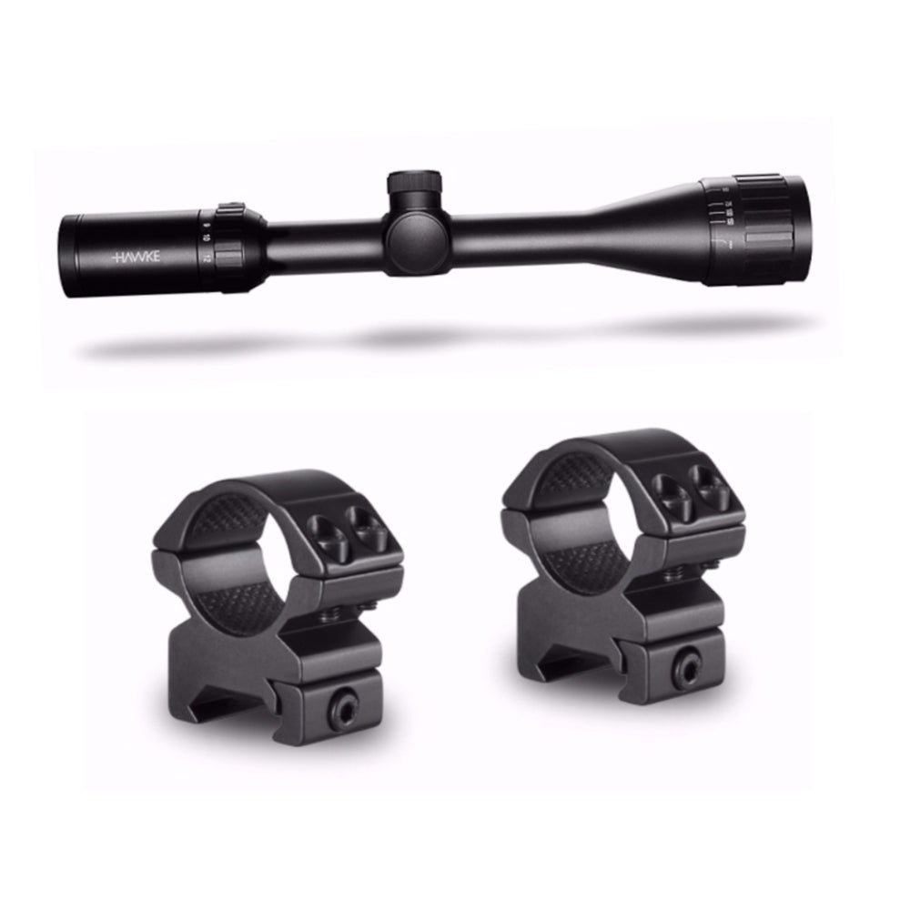 Hawke Sport Optics Vantage 4-12x40  Rimfire .22 WMR Riflescope with Mounting Rings
