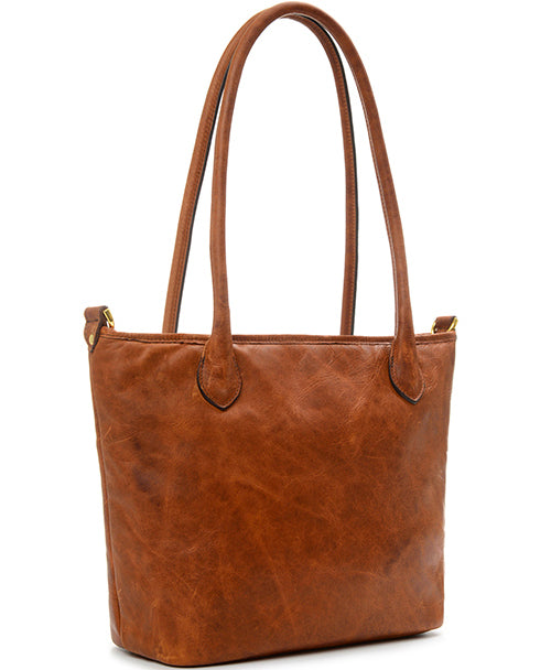 ONA Leather Capri Camera and Laptop Shoulder Tote Bag (Antique Cognac Brown)