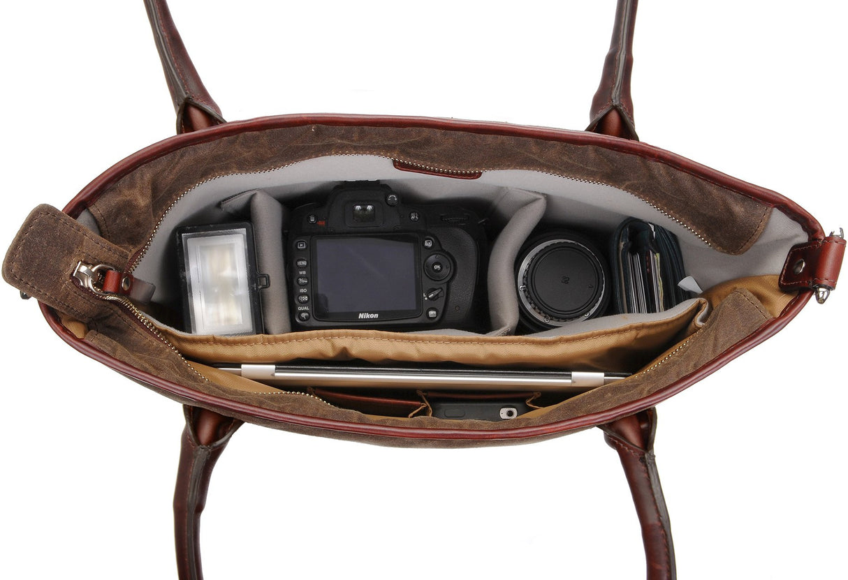 ONA Capri Camera and Laptop Shoulder Tote Bag (Field Tan)