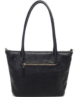 ONA Leather Capri Camera and Laptop Shoulder Tote Bag (Black)