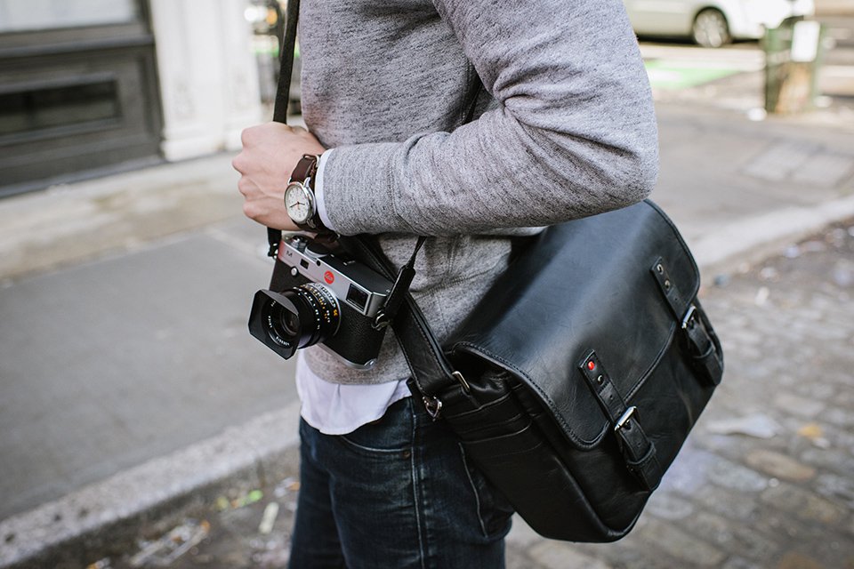 ONA Leica Berlin II Shoulder Messenger Bag (Black)