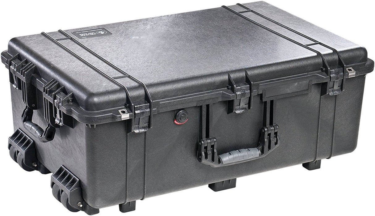 Pelican 1654 Waterproof 1650 Case with Yellow and Black Divider Set (Black)