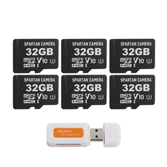 Spartan Camera 32GB Memory Card with Adapter and Card Reader Bundle
