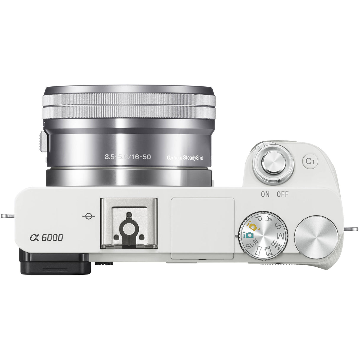 Sony Alpha a6000 24.3MP Mirrorless Digital Camera with 16-50mm Lens (White)