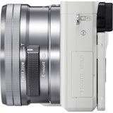 Sony Alpha a6000 24.3MP Mirrorless Digital Camera with 16-50mm Lens (White)