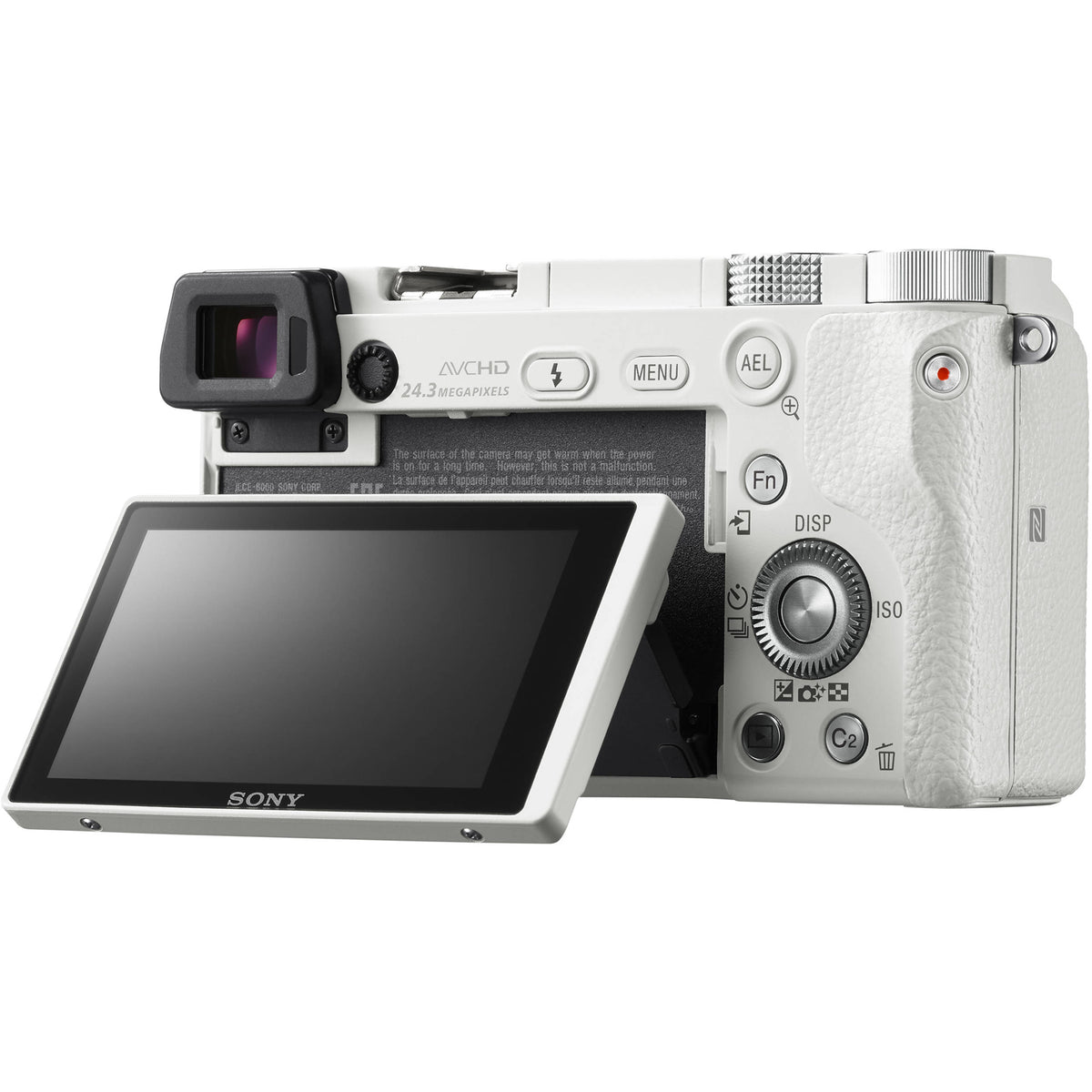 Sony Alpha a6000 24.3MP Mirrorless Digital Camera with 16-50mm Lens (White)