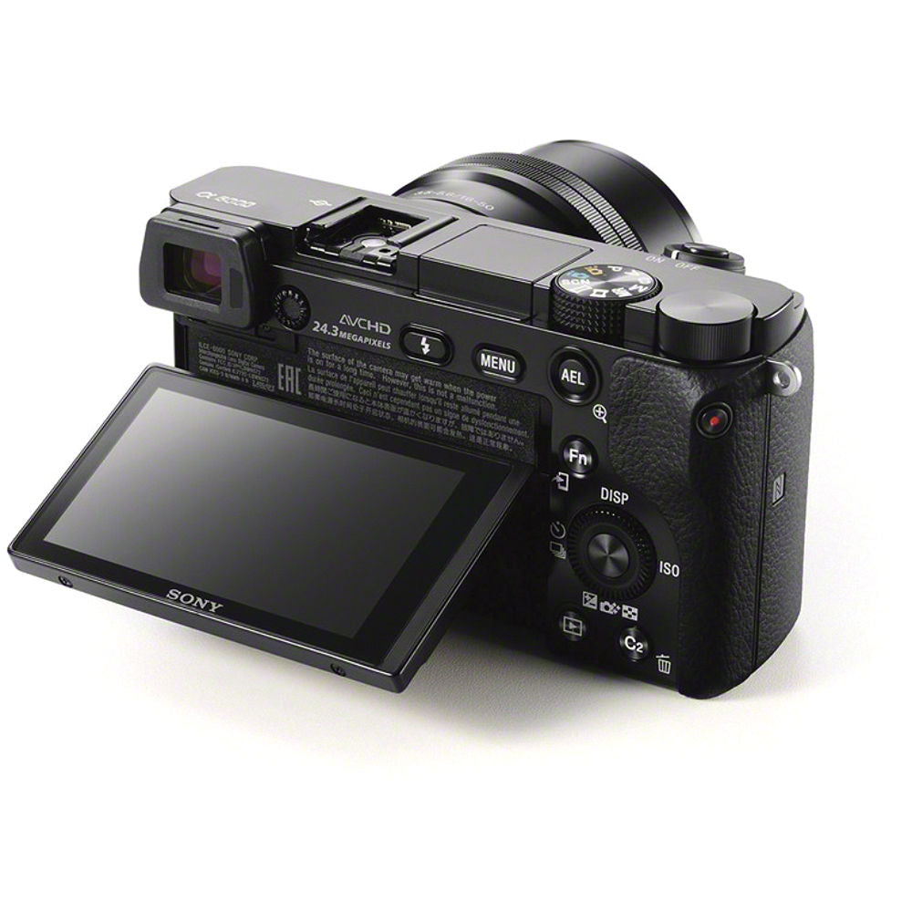 Sony Alpha a6000 24.3MP Mirrorless Digital Camera with 16-50mm OSS Lens (Black)