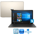 HP 17-bs021ds Intel Core i3-7100, 2TB HDD, 17.3” HD+ Touch-Screen Laptop (Gold)